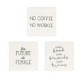 thumbnail image 4 of Linden “Good Food Good Friends Good Times” Porcelain Tabletop Square Art Plaque, 4 of 4