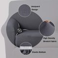 thumbnail image 1 of Housse Extensible pour Fauteuil Inclinable, Élastique, Couverture Complète, Couleur Unie, Housse de Sofa de Remplacement pour LAZBOY, Gris Carbone, 1 of 1