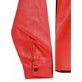 thumbnail image 4 of Chemise en Cuir Rouge Magnifique pour Femme, 4 of 10