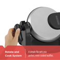 thumbnail image 3 of BLACK+DECKER Flip Waffle Maker, Silver, WM1404S, 4 Belgian Waffles, 3 of 7