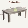thumbnail image 2 of Ourlova 63-inch Retro Gray Rectangular Dining Table for 4 6 People Spacious Tabletop Easy Assembly for Kitchen and Living Room, 2 of 6