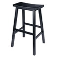 thumbnail image 1 of Winsome Satori Saddle Seat Bar Stool, Black, 1 of 7