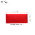 thumbnail image 2 of Unique Bargains 2'x1' Metal Name Plate Anodized Aluminium Self Adhesive Sign Tag Red 20 Pack, 2 of 6