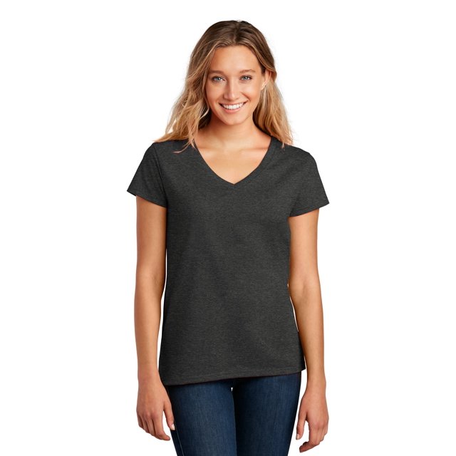 District T-Shirt Col en V pour Femmes DT8001