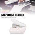 thumbnail image 3 of Stapler Stapleless Stapler 4 Sheets Capacity Compact Portable No Staple Stapler for Office School Home, 3 of 7