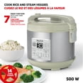 thumbnail image 4 of Starfrit Low-Carb Rice Cooker 14-Cup, Reduces Carbs Up To 30%, 7 Preset Functions, Steamer Basket, Non-Stick Pot, Easy Clean, Healthy Cooking, Rice Brown White Soup Steam Slow Cook, 4 of 10