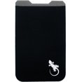 thumbnail image 5 of Gecko Travel Tech Phone Wallet - Stick On Card Holder Wallet for Cell Phones - Adhesive Card Pocket - BLACK WHITE, 5 of 5