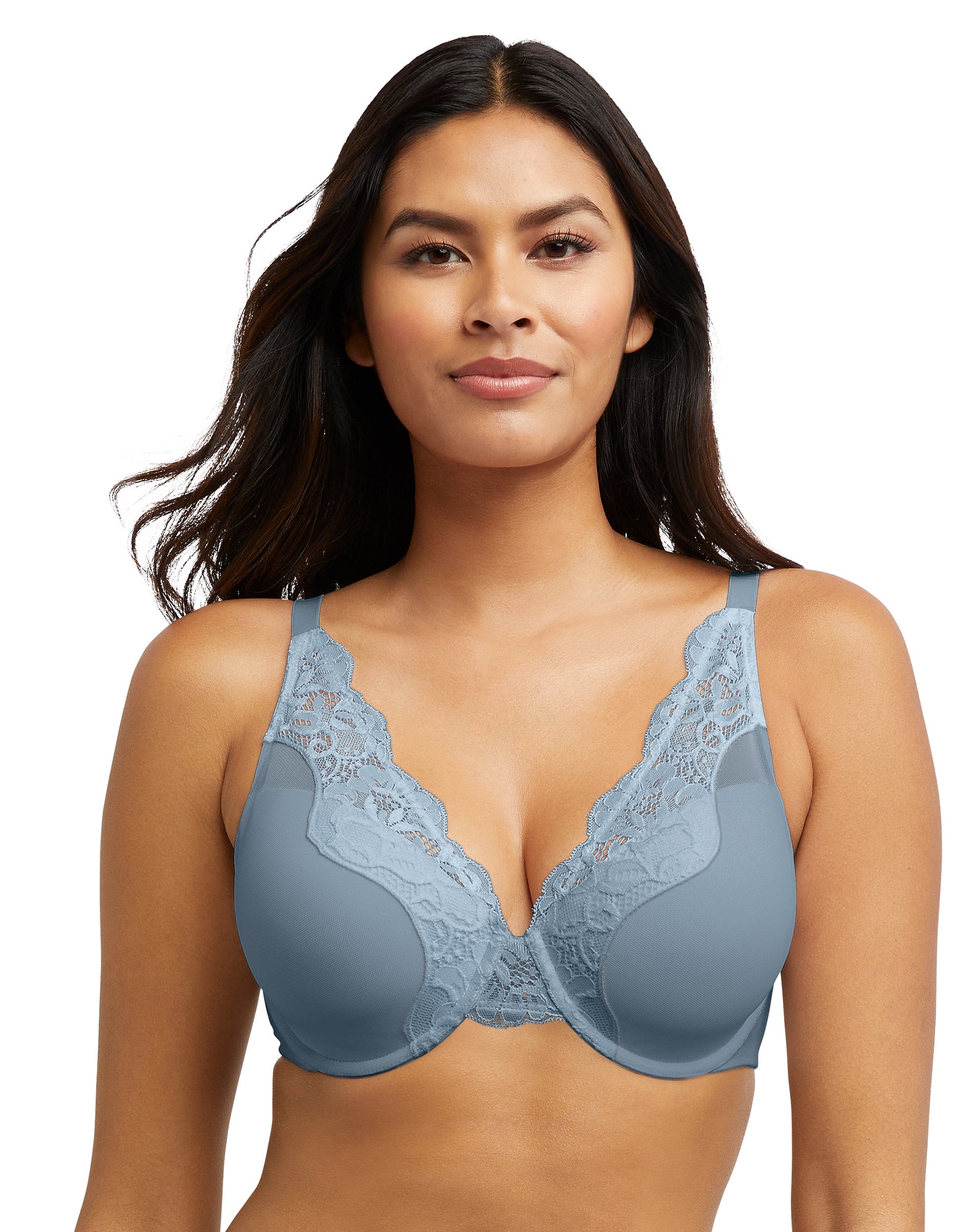 Bali Soutien-Gorge à Armatures en Dentelle Extensible Confort One Smooth U pour Femmes, 38D