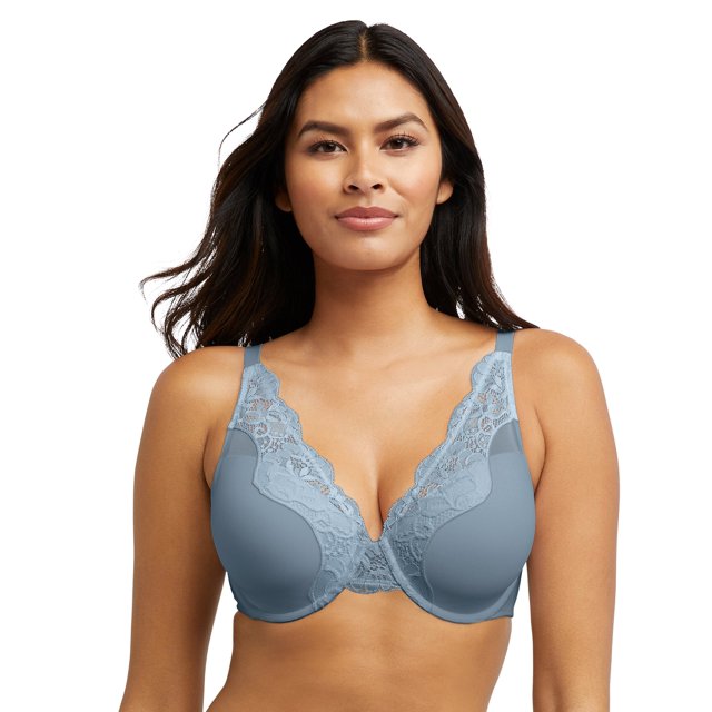 Bali Womens One Smooth U Comfort Stretch Lace Underwire Bra, 38D