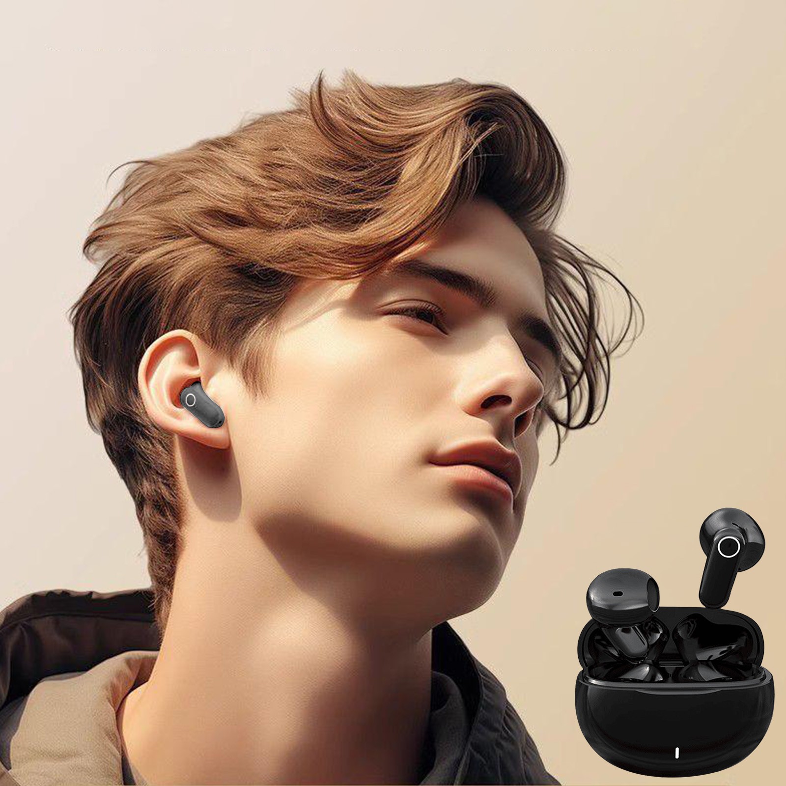 MORESEC under $5 Wireless Earbuds48H Total Playtime with Charging Case, IP5 Water Resistant for Sports and Gym, Bluetooth 5.4 Low Latency for Gaming, Noise Reduction for Clear Calls