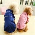 thumbnail image 3 of Grande Liquidation! Petits Pyjamas pour Chien Pyjamas en Coton Doux Vêtements pour Chat Chiot Robe de Chambre Bleu Marine 2TG, 3 of 6