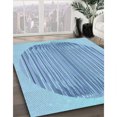 thumbnail image 3 of Ahgly Tapis Rectangulaire Lavable en Machine Iceberg Bleu, 2 Pieds x 4 Pieds, 3 of 7