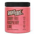 thumbnail image 1 of Righteous Gelato Dairy Free Raspberry Lime Sorbetto, RIGHTEOUS GELATO RASPBERRY LIME-Dairy Free Sorbetto made sweet with BC raspberries and slightly sour of fresh lime juice., 1 of 3