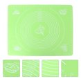 thumbnail image 2 of Pastry Mat Extra Large Thick Silicone Baking Mat with Measurements Non Stick Non Pastry Rolling Mat (Green), 2 of 8