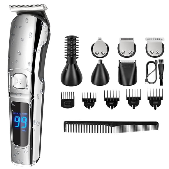 Beard Trimmer for Men Hair Trimmer Beard Grooming Kit Mustache Nose Hair Trimmer Body Shaver Cordless Hair for Men Gifts for Him Father