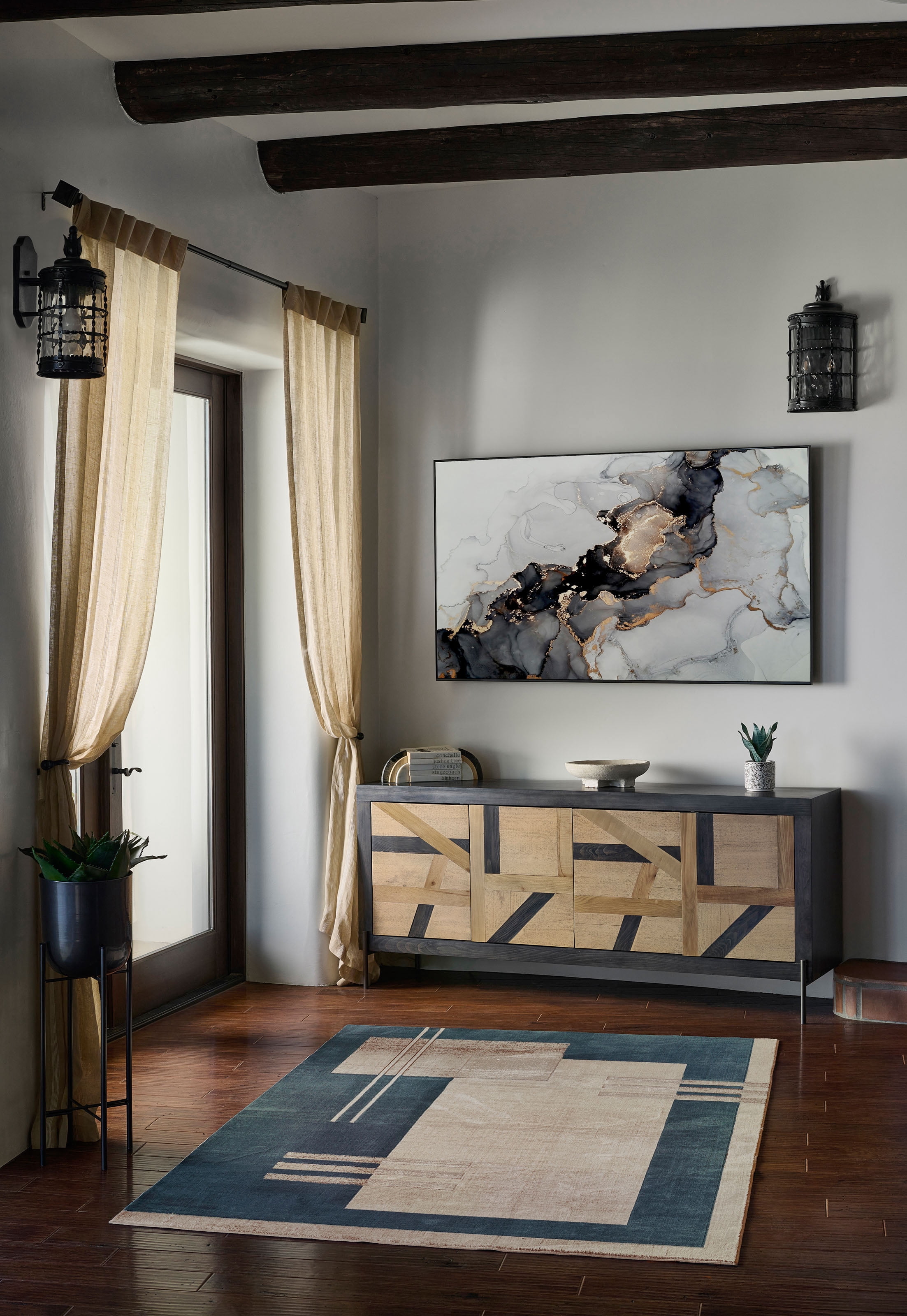 ECARPET Sorelle Contemporary Area Rug for Living Room, Bedroom, Dining Room, Entrance, Hallway and More.