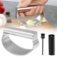 thumbnail image 2 of Tzgsonp Garlic Press Rocker Stainless Steel Hand-Held Kitchen Chopper Garlic Cutter Garlic Smasher, 2 of 3