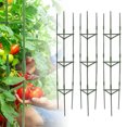 thumbnail image 1 of Walfront Tomato Cage Adjustable 3-Piece Steel Triangular Plant Support Tower, 1 of 7