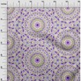 thumbnail image 3 of oneOone Rayon Dark Purple Fabric Mandala Sewing Craft Projects Fabric Prints By Yard 56 Inch Wide, 3 of 5