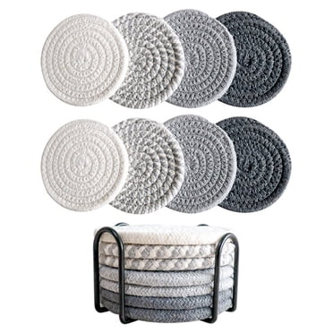Dvkptbk Coasters Table Mats Drink Mats Coffee Cup Mats 8 Pack Cup Mats Bohemian Style Mats Kitchen Gadgets