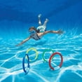thumbnail image 5 of 8pcs Diving Ring Underwater Swimming Grab Toy Ring Diving Training Accessory for Kid Child Boy Girl (Random Color), 5 of 5