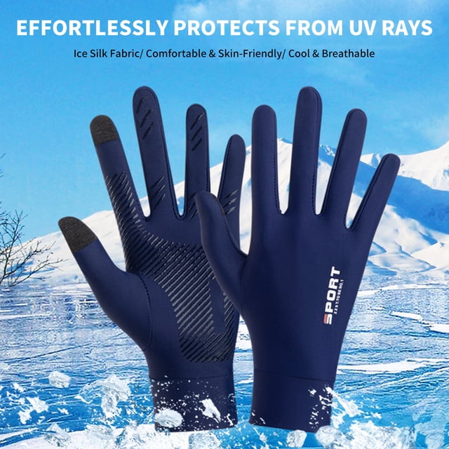 Summer Protection Gloves, Non Slip Touchscreen Gloves for Men Women Breathable Gloves for Driving Cycle Riding Climbing Golfing Workout