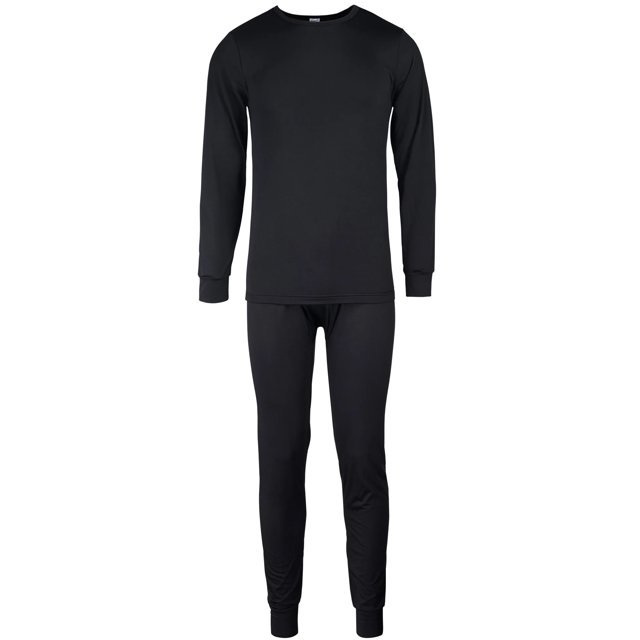 SLM Men's Two Piece Fleece Thermal Underwear Set Long Johns Top and Bottom Gift