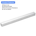 thumbnail image 4 of Unique Bargains Square Aluminum Flat Bar, 1 Pack 1' Thickness 1' Width 13' Length, 4 of 5