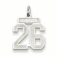 thumbnail image 1 of Pendentif Breloque en Argent Sterling 925 Numéro 26, 1 of 6
