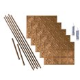 thumbnail image 1 of Fasade Traditional Style 4 Decorative Vinyl Backsplash Kit 15 sq ft Antique Bronze, 1 of 6