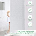 thumbnail image 2 of QualitChoice Frosted Window Film Home Office Hotel Hardware Fittings Self-adhesive Privacy Sticker Glass Films Protective Accessory White 60*300cm, 2 of 6