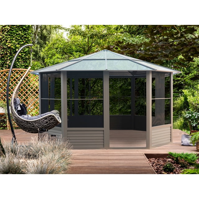 Gazebo Penguin Florence Solarium 12 ft. x 12 ft. in Sand