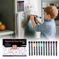 thumbnail image 1 of Todaioua Magnetic Dry Erase Whiteboard Markers, 12 Count Colorful Fine Tip Thin Dry Erase Markers with Eraser for Home Office School Supplies for Calendar Boards, 1 of 9