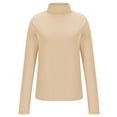 thumbnail image 4 of BLVB Chandails de Base à Col Roulé à Manches Longues pour Femmes, Mode d'Automne, sous-Vêtements Thermiques de Base, Hauts, Vêtements d'Hiver, 4 of 7