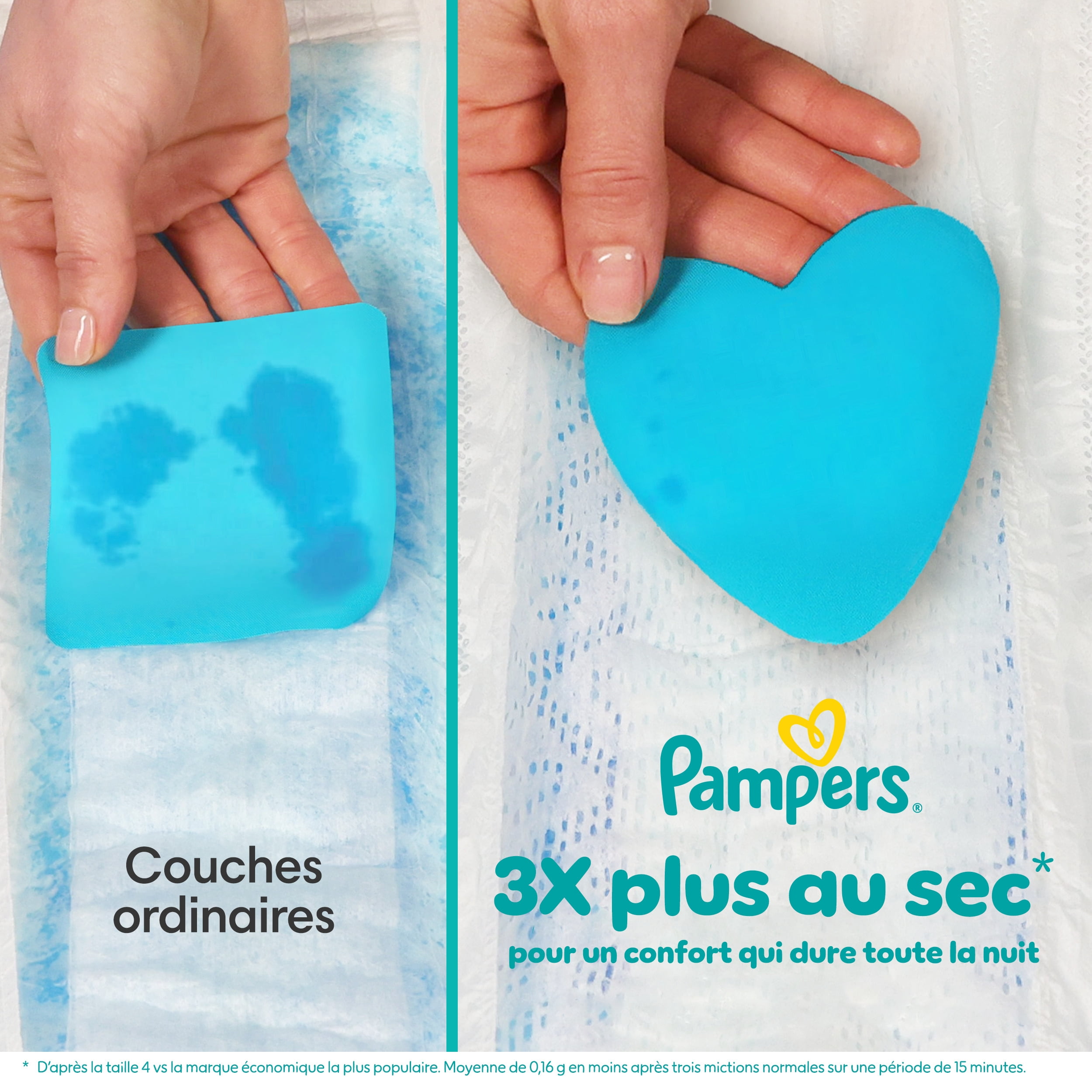 ZZZ Couches de Nuit, Taille 4 (22-37 lbs), Couche pour Bébé Jetable à Protection Nocturne