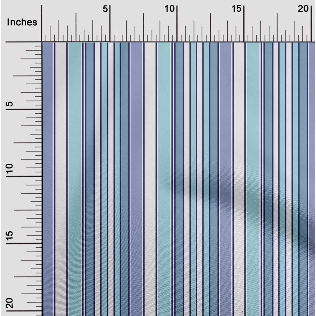 oneOone Tissu en Soie Tabby Multicolore Rayé Décor Tissu Imprimé BTY 42 Pouces de Large