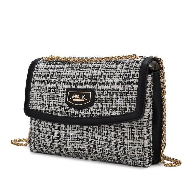 MKF Collection by Mia K. MKF-X756BK Sac à Main Épaule pour Femmes Mackenzie Tweed