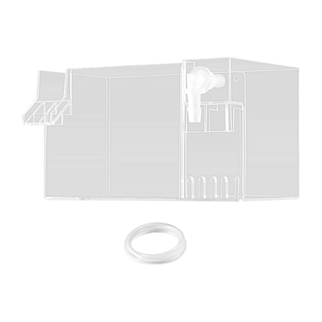 Yinanstore Aquarium Fish Tank Filter Accessory Transparent Waterfall Turtle Tank Water Purifier Aquarium Filter Box for Small Fish Tanks Clear 18x10.5x10cm