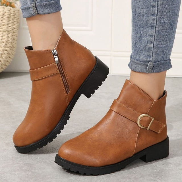 Styesk Boots for Women Winter Thick Bottom Boots Female Boots But Knee Thin Within The High Boots Water Proof Boots Round Toe Rider Boots Work Boots for Women