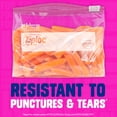 thumbnail image 2 of Ziploc Large Food Storage Slider Bags, Puncture-Resistant with Easy Close Slider, Expandable Bottom, BPA Free, Microwave Safe, 45 Count, 2 of 8