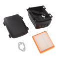 thumbnail image 1 of Air Filter And Cover Base Gasket Kit, High Accuracy Lawn Mower Air Filter Parts Kit Professional ABS Reliable  For 14 743 03S For Replacement, 1 of 8