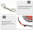 thumbnail image 2 of yingyy Keep Diving FXL-952 Aluminium Spool Reel Colorful Polyester Rope Hanging Rotary Reels Freediving Underwater Accessories Rose Red 15m, 2 of 6