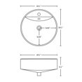 thumbnail image 4 of Imaginations Américaines 18.1-po. W Vessel Set Blanc, 4 of 5