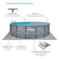 thumbnail image 4 of Funsicle 16ft x 48in Round Oasis Designer Above Ground Pool, Stone Slate with SkimmerPlus Filter Pump, Age 6 & up, 4 of 12