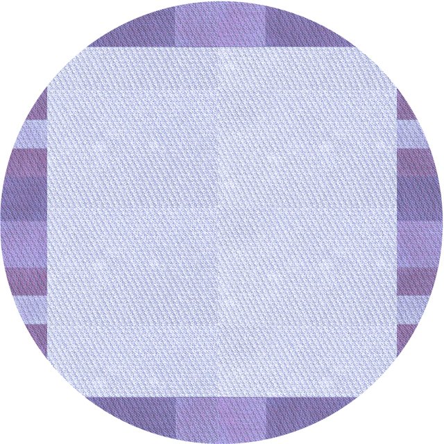 Ahgly Company Tapis d'Intérieur Lavable à la Machine, Carré, Transitionnel, Bleu Céleste, Tapis de Zone, 3 Pieds Carré