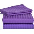 thumbnail image 1 of 400 Thread Count 4 Piece Quality Sheet Set 24 Inch Deep Pocket 100% Egyptian Cotton Stripe Pattern, 1 of 4