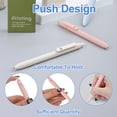 thumbnail image 4 of Morandi Gel Pens, 0.5mm Fine Point, Smooth Writing, High-End Retractable Pens for Journaling & Notes, Perfect Women's Office School Gift Set (5 Pieces), 4 of 5