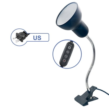 Reptile Heat Lamp Rotating Reptile Light Bracket with Clamp UVA/UVB Heating Lamp Bulb 25W/50W/75W for Turtle Lizards Snake Plants