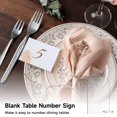 thumbnail image 4 of Clear Acrylic Arch Sign, 25 Packs Blank Acrylic Number Signs with Stand, DIY Reception Sign for Table Numbers, Weddings, Parties, Events, Restaurants, 4 of 5