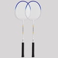 thumbnail image 1 of 2 Pieces Badminton Racket Set Badminton Equipment Durable Badminton Racquet for Adults and Teenagers Playing Backyard Game Practice Without Bag, 1 of 10